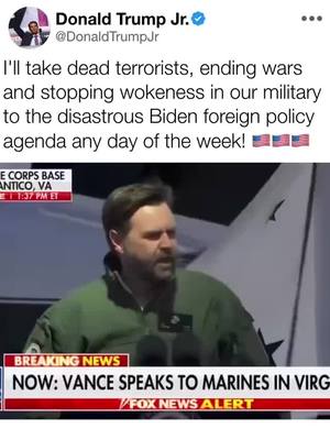 A post by @donaldjtrumpjr on TikTok caption: 🇺🇸🇺🇸🇺🇸