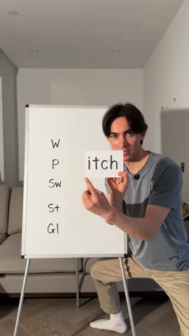 A post by @jayfujiwara on TikTok caption: Words ending in “itch”