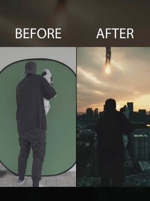 A post by @dannero on TikTok caption: Making of my last video… #behindthescene #makingof #greenscreenvideo #edit #vfx #tutorial 