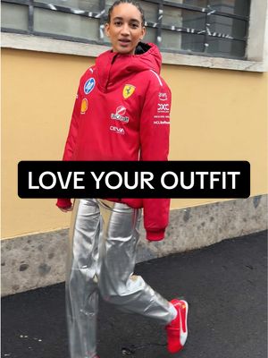 A post by @puma on TikTok caption: Free compliments from admin 🤭 #PUMA #Motosport #Ferrari @ferrari #F1 #Speedcat 