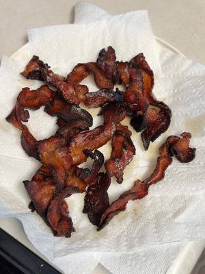 A post by @joshandmomma on TikTok caption: How did we do @Jenifer? 🤣🤣🤣 @Josh’s Momma @Josh Godfrey #joshandmomma #joshsmom #bacon #easyrecipe #quickrecipe #familyrecipe #familydinner #easydinner #cooking 