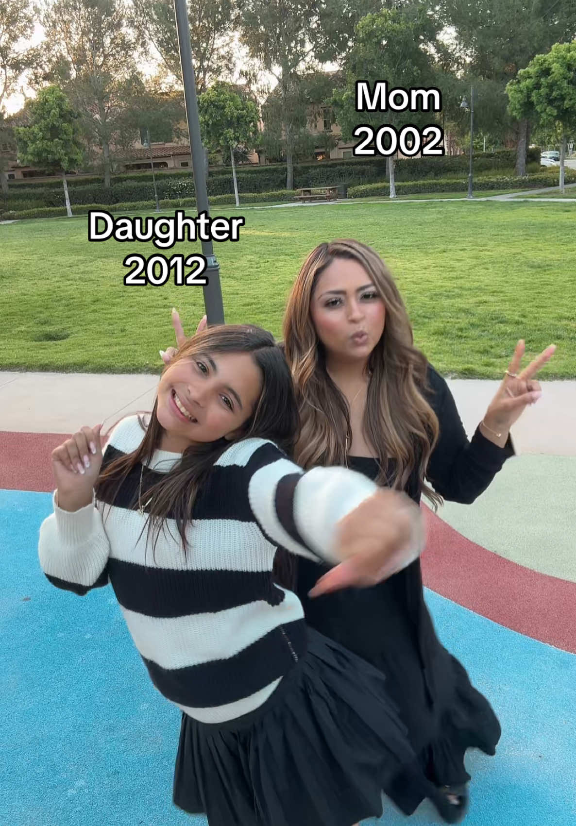 A post by @mgfoley on TikTok caption: Can’t believe she’s almost taller than me?!? 🥹💗 p.s how cute is Ava’s outfit from @novakids @Fashion Nova 😍 #viral #avafoley #motherdaughter #motherdaughterdance #bsf #fyp #besties #dancers #relatable #blowup #NovaKids #FashionNova