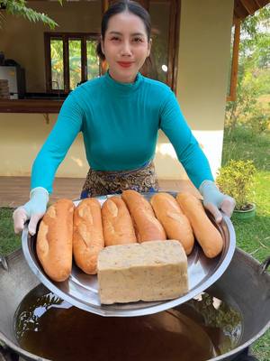 A post by @primitiveart01 on TikTok caption: How to crispy bread recipe
