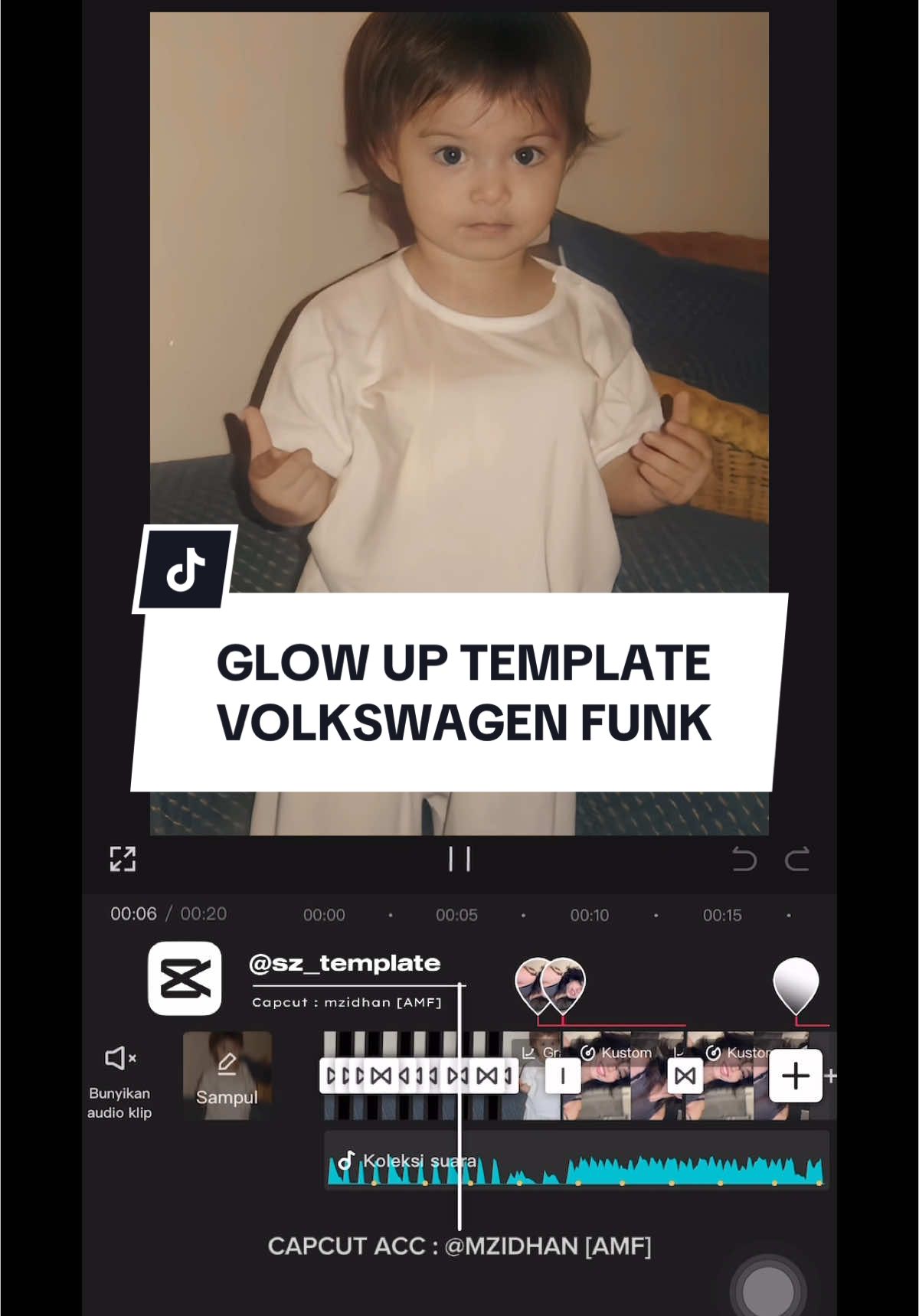A post by @sz_template on TikTok caption: #CapCut New Glow Up Template 🔥 | #GlowUp #growup #velocity #capcutvelocity #slowmo #trendingvideo #templatecapcut #fyp #sz_template   