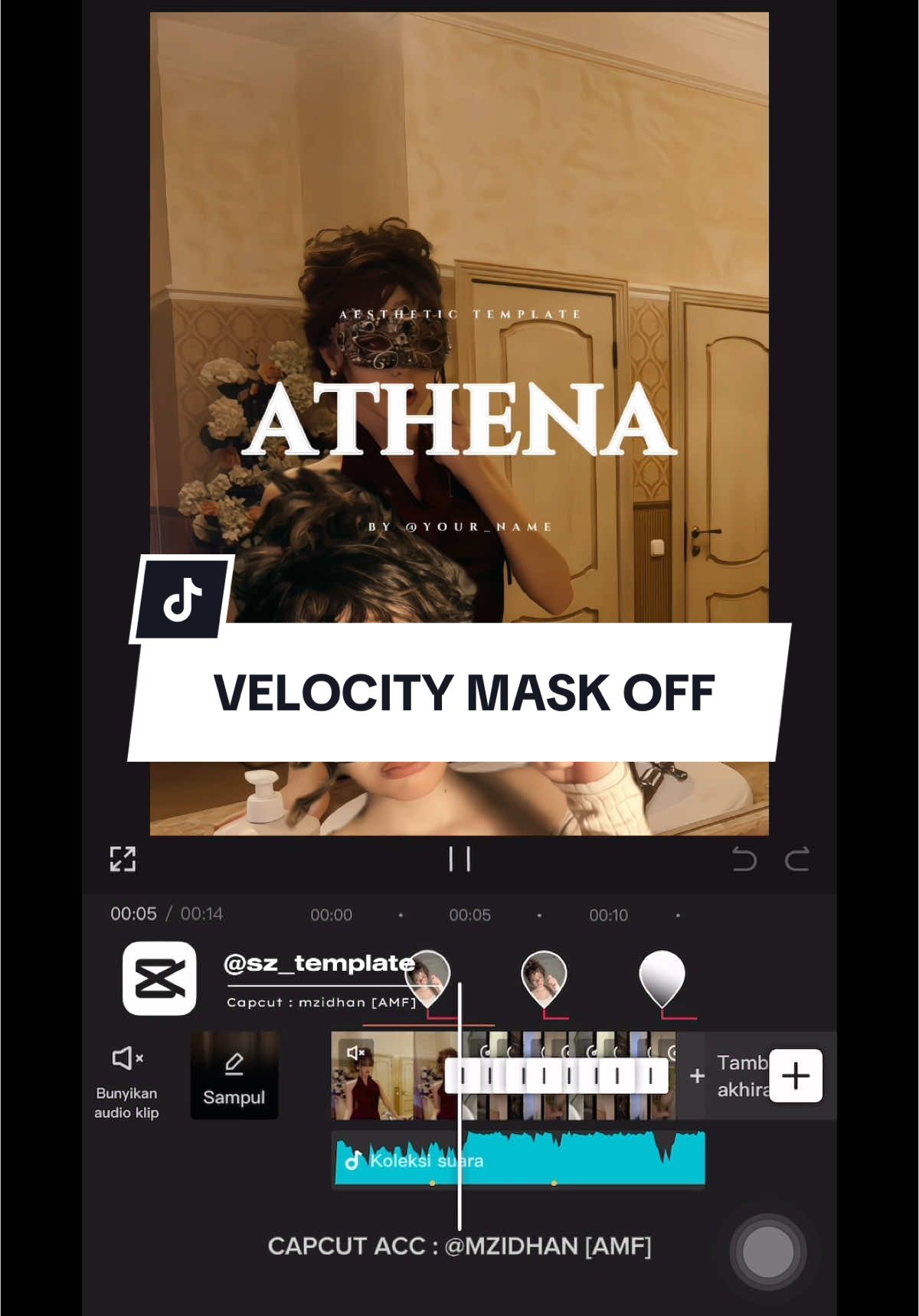 A post by @sz_template on TikTok caption: #CapCut Mask Off 🥶🔥 | #velocity #capcutvelocity #slowmo #trendingvideo #templatecapcut #fyp #sz_template #maskoff 