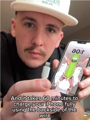 A post by @vlogcast on TikTok caption: Who didn’t know this? #iphone #charger #fyp