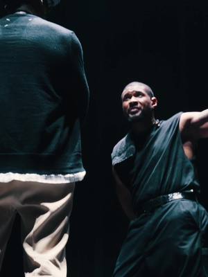 A post by @usher on TikTok caption: Locked in...it's goin up! Feels so good to back in London. The Past Present Future Tour 2025 kicks off tomorrow night. Lets make history. See U then 🍒 #PPFTour #UsherInLondon