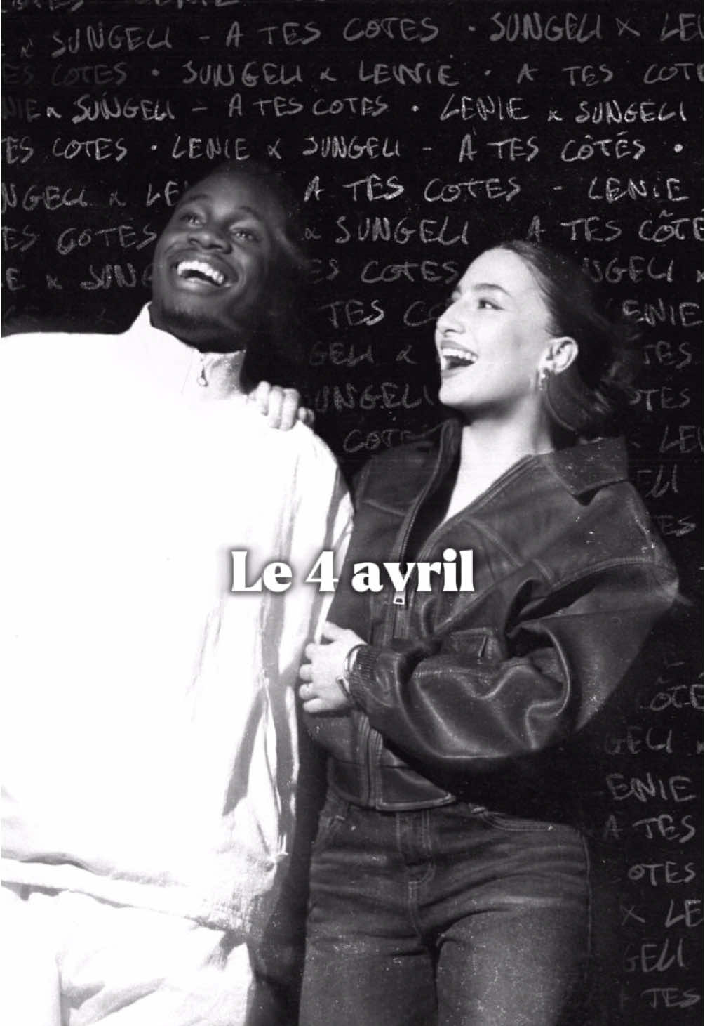 A post by @lenie_lct on TikTok caption: Bref le son sort le 4 Avril 🤭 @Jungeli_ #NewMusic #tiktokmusic 