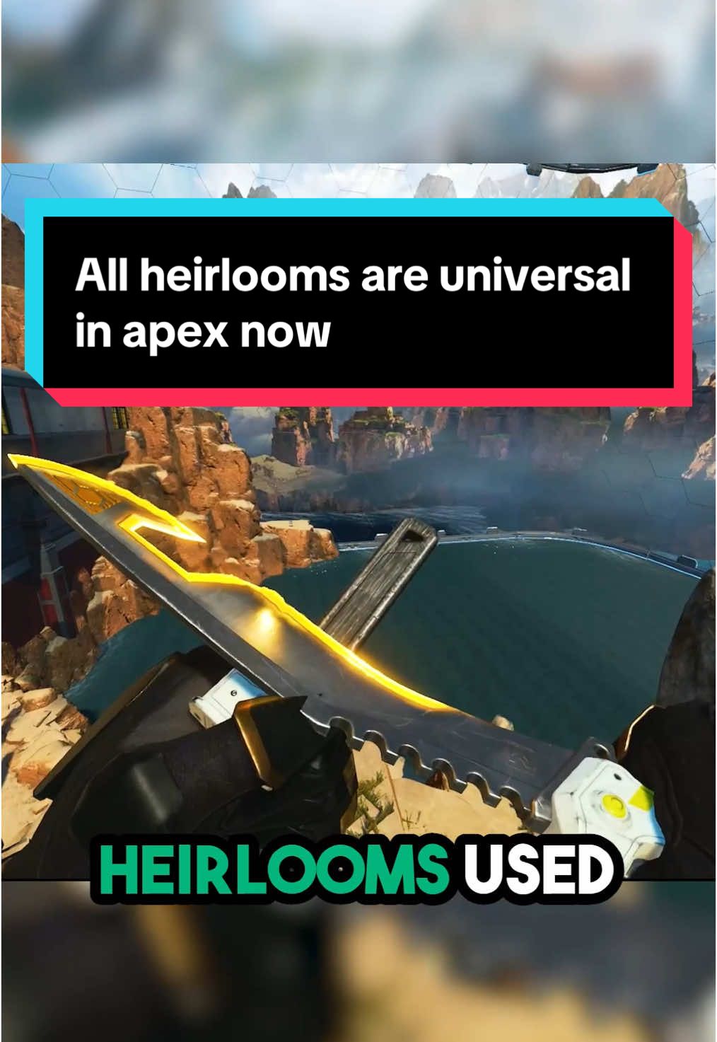 A post by @callmegriff.yt on TikTok caption: Why is apex making heirlooms universal bro 😭 #apexlegends #Gaming #apexseason24 #GamingonTikTok #callmegriff @RossTheeSquirrel | Gaming News 