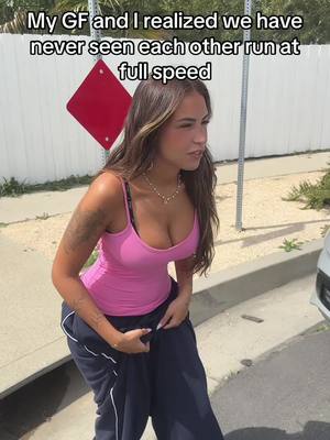 A post by @joshrichards on TikTok caption: She almost ran out of her pants @Gabriela Moura 
