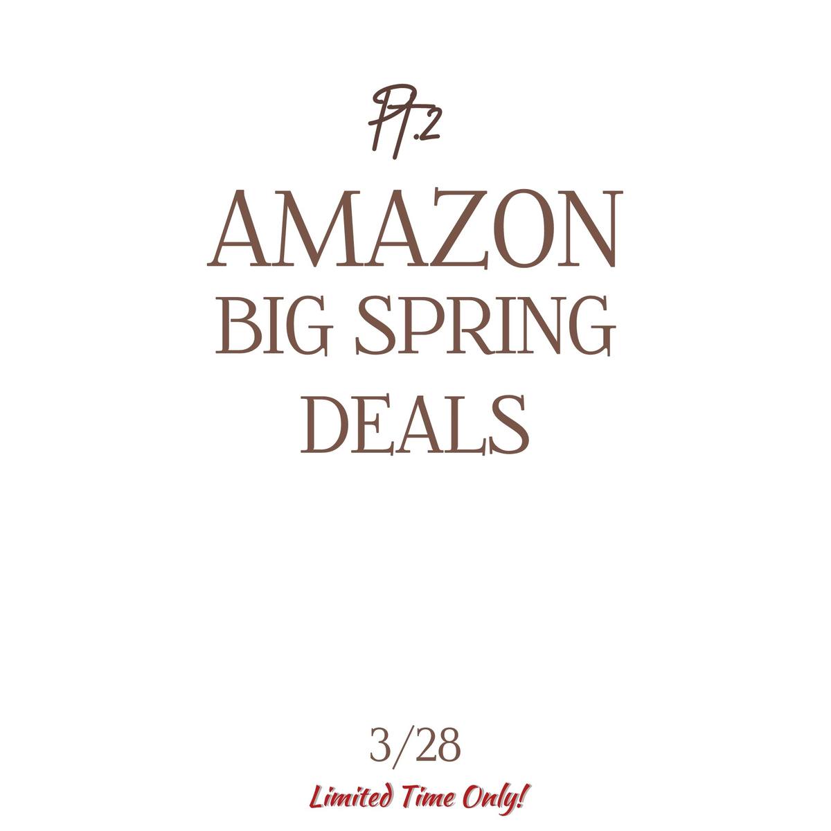 A post by @prom0finds on TikTok caption: Amazon’s Big Spring Sale 💫🌸 from March 25-31 you can shop all Spring Deals! All Deals are found in the Linktree under “3/28 Deals” Enjoy💛 #amazonspringsale #amazondeals #amazonpromocodes #amazondiscounts #amazonspringfashion
