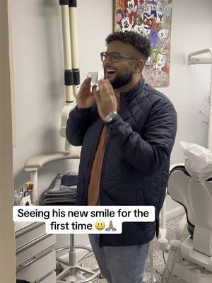 A post by @dr_rubinshtein on TikTok caption: His dream was to smile on his wedding day. Who is next ?? Comment below to be next 🙏🏽❤️