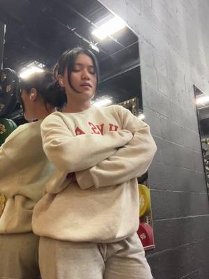 A post by @ms.dumplingg on TikTok caption: Taking advantage of empty late gym 😭