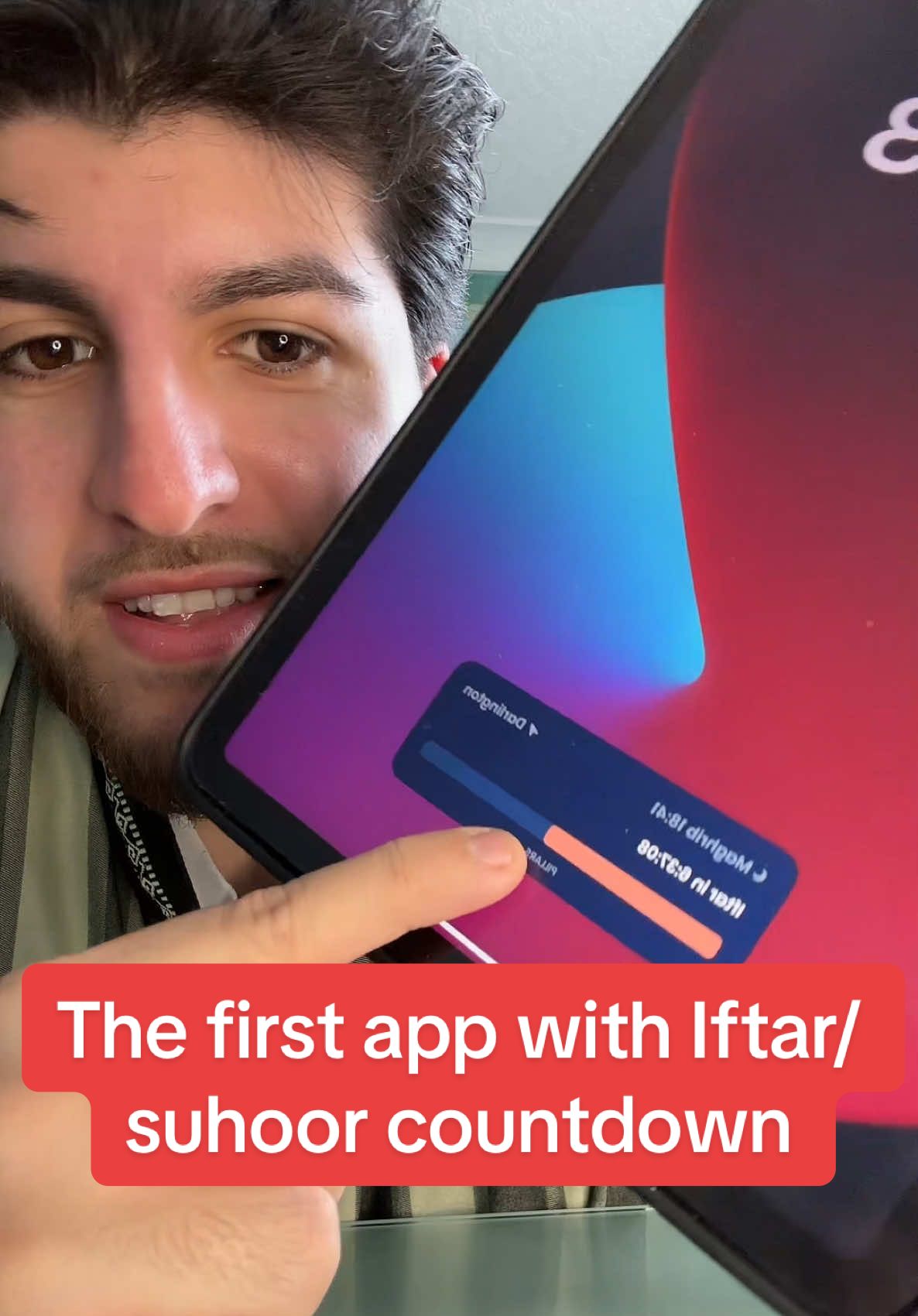 A post by @thepillarsapp on TikTok caption: This makes us the first prayer app with an iftar/ suhoor countdown 👀