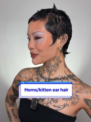 A post by @meicrosoft on TikTok caption: Styling my hair for the first time in almost a decade! I really wanted to do this horn hairstyle. I hope you enjoy this chatty video from me!  • #avantgardemakeup #hairjourney #hairgrowth #meicrosoft 