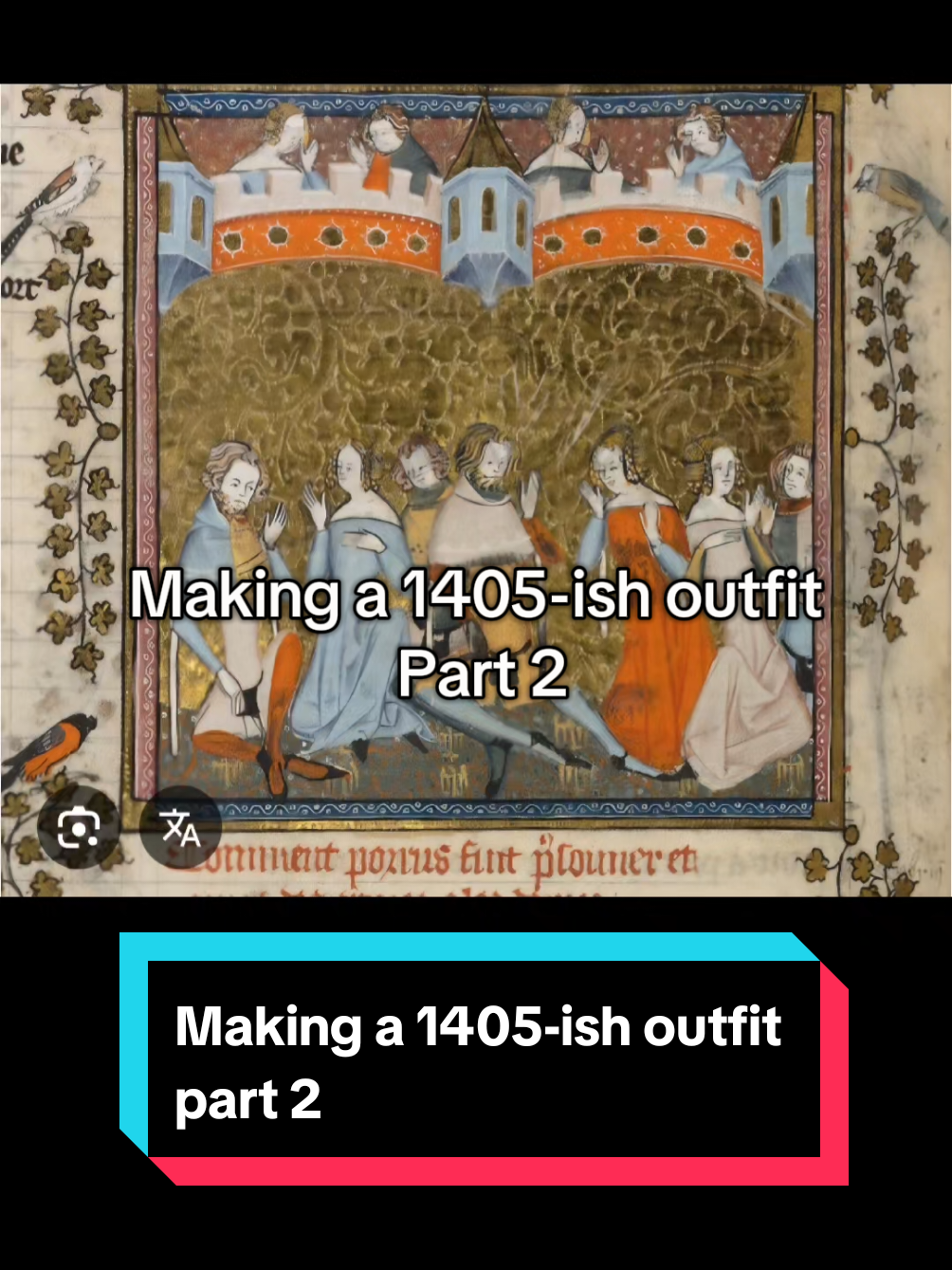 A post by @magpie6493 on TikTok caption: Very excited to finally get around to sewing this after years of really wanting to has been really fun. Having a bit of a day today so glad I filmed this yesterday lol.  #wip #medievaltiktok #medieval #historicalreenactment #history 