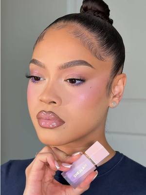 A post by @logannicolemua on TikTok caption: Purple blush for the spring?! SIGN ME UP💜 @SHEGLAM  #SHEGLAM #SHEGLAMBlush #SHEGLAMLiquidFam #SHEGLAMpartner 