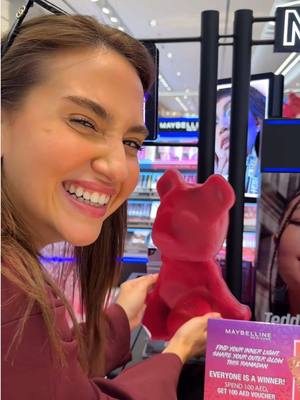 A post by @saraaalwari on TikTok caption: ميبيلين سوبر ستاي تيدي تنت صار أخيرًا متوفر حصريًا عند @LifestyleGulf لفترة محدودة! ✨ شاركوا صورة مع تيدي لتربحوا staycation لشخصين! 🧸❤️ العرض ينتهي في ٣١ مارس! #maybelline #maybellineambassador 