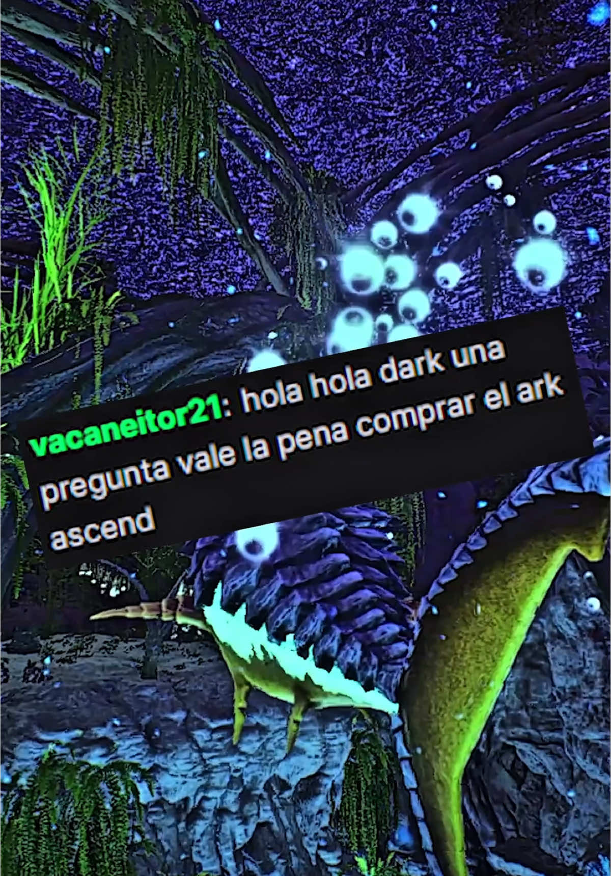 A post by @darknessmx_ on TikTok caption: Me quieren silenciar 🤙🏻 #Ark #Dark #arkascended #arksurvivalevolved #mods #atlantis 