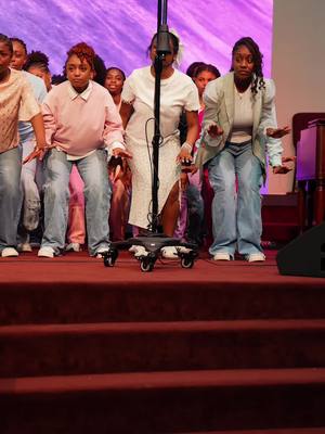 A post by @mark_e_04 on TikTok caption: This song is always so powerful😩the message this Youth Sunday: GOD BLOCKED IT! #churchtiktok #cogic #ablazeyouthchoir #fyp #youthministry 