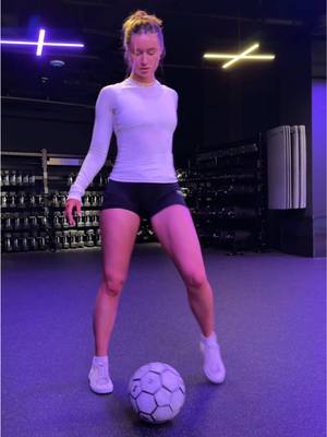 A post by @lia.lewis on TikTok caption: Short and sweet combo from today 💖 #freestylefootball #girlssoccer #womensfootball 