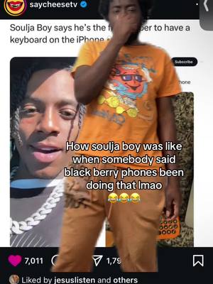 A post by @chrisleviyw on TikTok caption: Lmaoo😂😂😂😂 soulja boy was first to do Everyhing #souljaboy #fypシ #lol #lmao #haha #Meme #iphone #lmao 