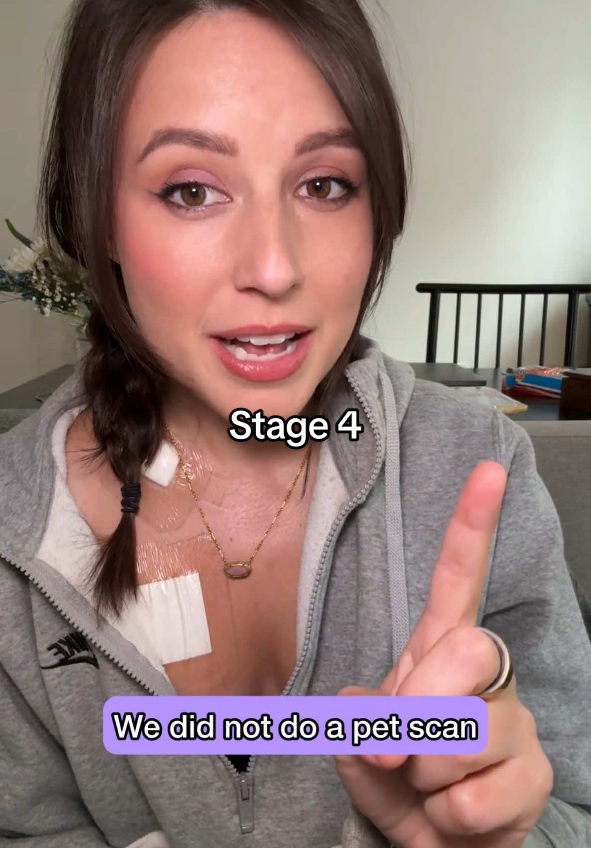 A post by @thekatiethurston on TikTok caption: Just an update #breastcancer 