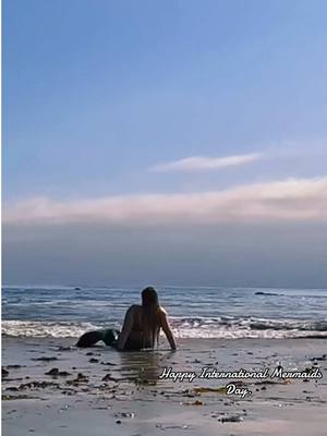 A post by @mermaid_eclipse on TikTok caption: 🧜‍♀️ 🩵 Happy International Mermaids Day.  From: A Mermaid From Maine, USA ✨🙏 #fyp #foryou #mermaid #mermaids #photography #fypシ #mermaidtail #finfolk #beach #travel #newengland #transformation #travel #traveling #nature #maine #pov #mermaidhair #spring #gopro #weekend #mermaidday #mermaidlife #sea #beachvibes #paradise #transformation  Live Your Fantasy 💜