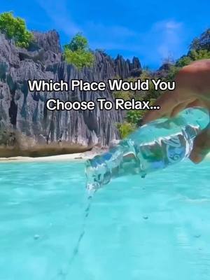 A post by @our_awesome_world on TikTok caption: Which places would you choose to relax #travel #relax #nature #beachvibes 