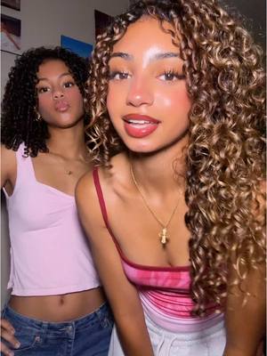 A post by @luvv4iys on TikTok caption: my sister 👯‍♀️ #icywicy #foryoupage #sister #curls @eden 💗💘💞 