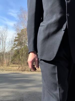 A post by @slouchcore on TikTok caption: POV for this fit was ”1930s shady travelling salesman selling useless and overpriced trinkets”.