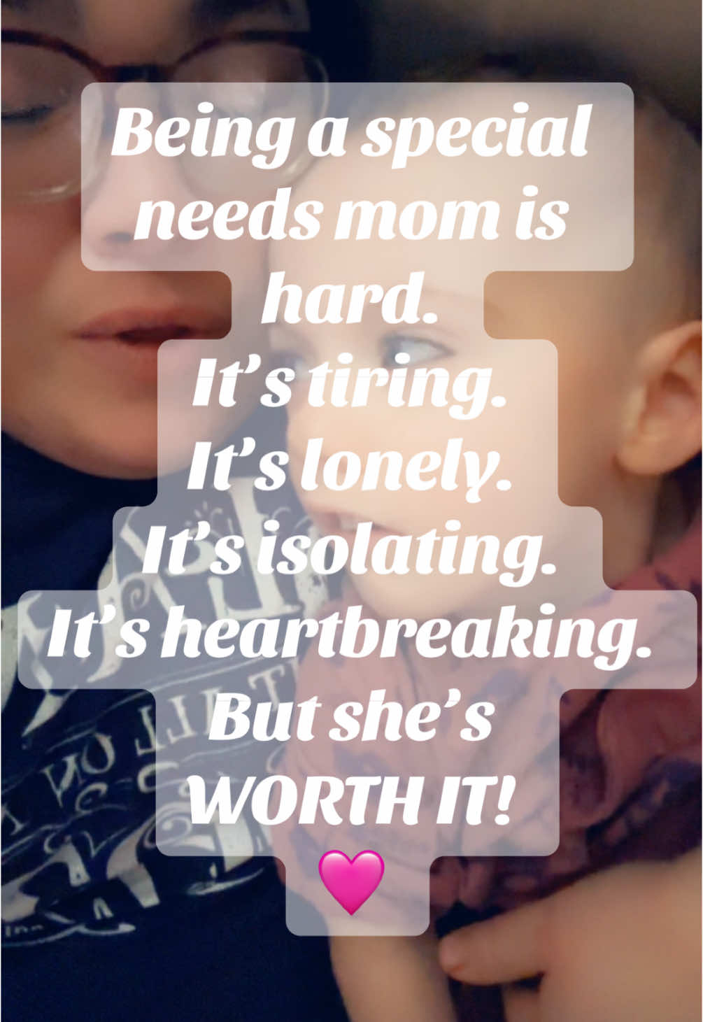 A post by @shayloralexis on TikTok caption: Being a special needs mom is a journey filled with love, strength, and sacrifice. It’s the sleepless nights, the silent tears, the advocating, the appointments, and the constant worrying—mixed with moments of pure joy only our kiddos can give. It’s not easy, and it’s okay to say that. But we keep showing up, every single day, because love drives us. To every special needs parent out there—you are not alone. We see you. We are you. #SpecialNeedsMom #SpecialNeedsParenting #AutismMom #DisabilityAwareness #ParentingJourney #MomStrength #UnseenHeroes #YouAreNotAlone #AdvocateMom #NeurodivergentLove #SpecialNeedsSupport #RealMomLife #momlifeunfiltered 