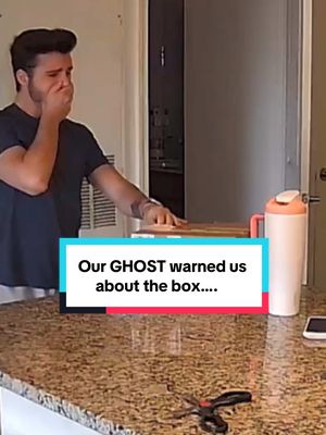 A post by @thebrandonrobert on TikTok caption: We SHOULDNT have opened it, there is a whole back story we will get into next…. But jeez was this crazy #ethel was right … #homecamera 