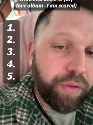 A post by @cammybear87 on TikTok caption: I had a feeling Champagne Problems was coming. I had to leave number 1 open for it. Thank God I was right lol! #evermore #taylorswift #swiftie #lgbt🌈 