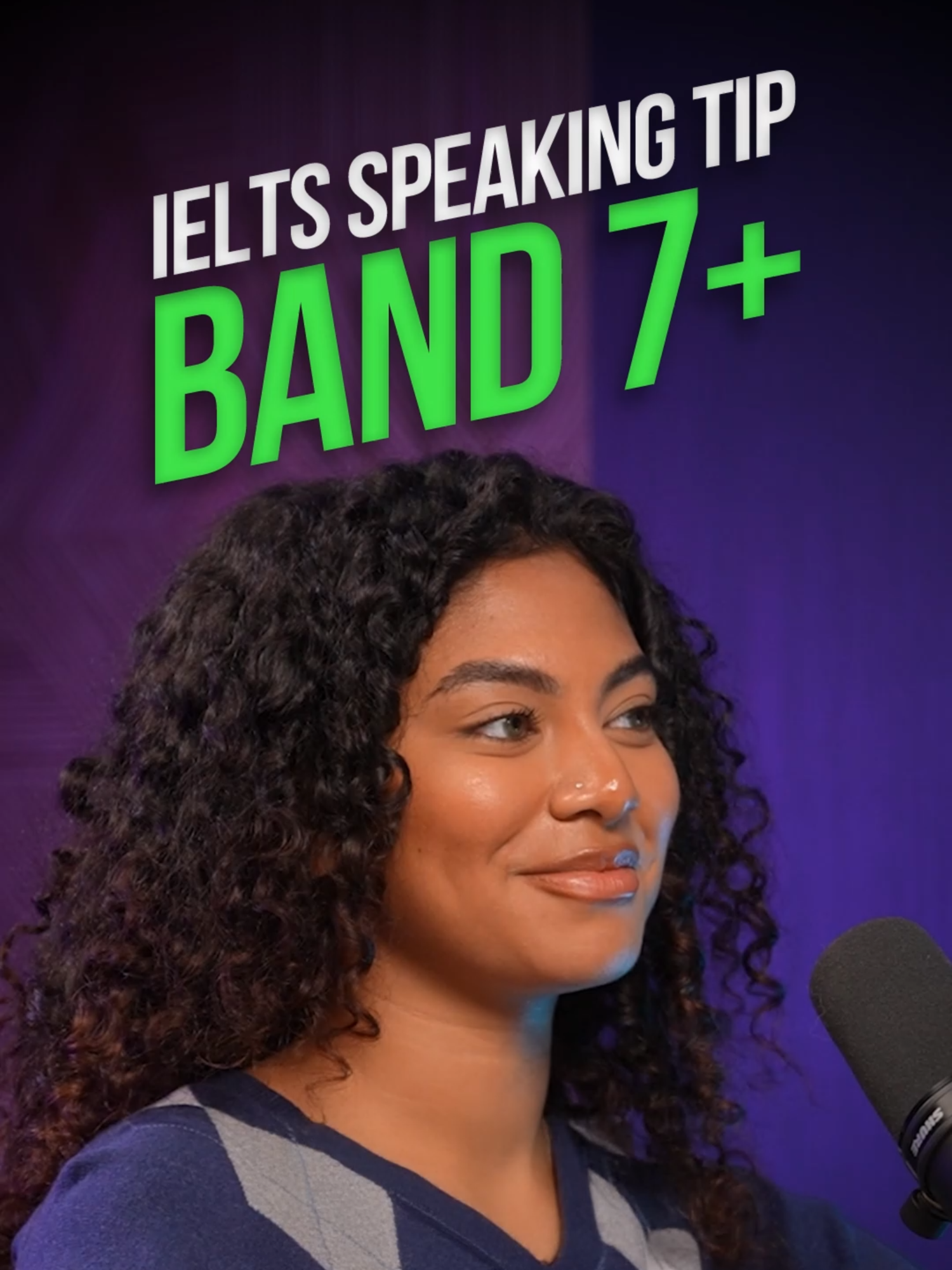 A post by @ieltsadv on TikTok caption: Want to sound like a Band 7+ speaker? Say more, explain more, score higher.
