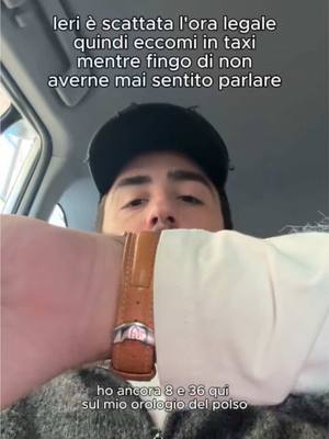 A post by @mattovarini on TikTok caption: quindi non ho capito CHE ORE SONO?? #oralegale #orasolare #cambioora #taxi #filmmentali #sconosciuti #scherzo #perte #mattovarini #davedere #dietrolequinte 