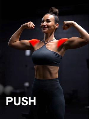A post by @lisafiitt on TikTok caption: Full push day routine (chest, shoulders, triceps) from the STRNG fitness app! ✨ Save this for your next gym session 💪🏼  #fittok #gymtok #pushworkout #push #chestworkout #triceps #shoulderworkout #training #workout #workoutmotivation 