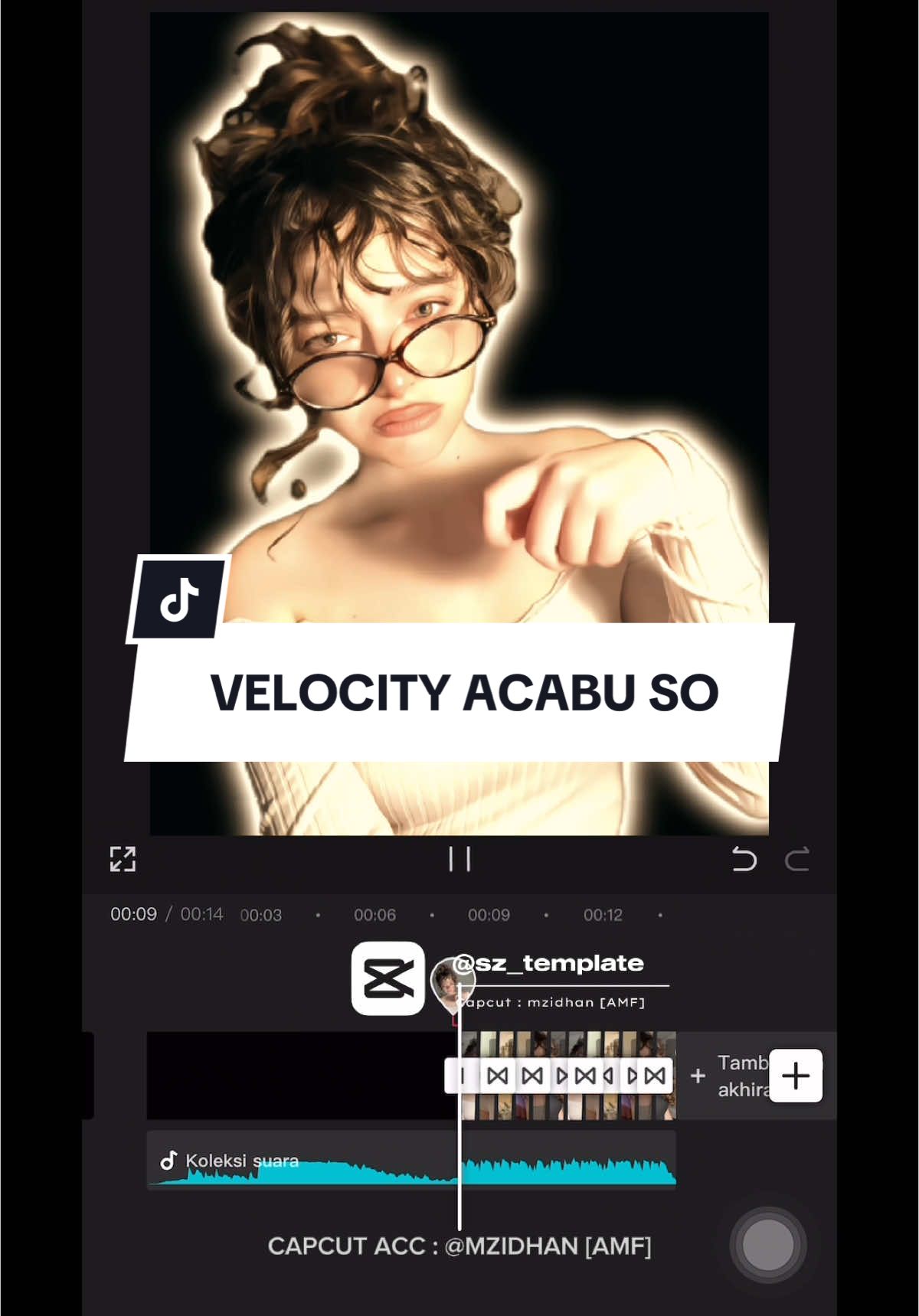 A post by @sz_template on TikTok caption: #CapCut New Template 🔥 | #velocity #capcutvelocity #slowmo #trendingvideo #templatecapcut #fyp #sz_template 