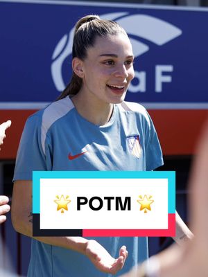 A post by @atleticodemadrid on TikTok caption: @G I O is @Liga F #POTM 🌟 #GioGarbelini #EASPORTSFC #EAFC25 #LigaF #Gio #atleticodemadrid #atletifemenino 