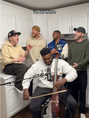 A post by @jonathantilkin on TikTok caption: wow @Pentatonix looks different here😅 we had the best time singing with @Scott Hoying, @Kevin Olusola, & @Matt Sallee ❤️ #tattoo #loreen #pentatonix 