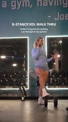 A post by @daileylifts on TikTok caption: Tutorial of one of my current fav glute movements! Miss B-stance RDL 🫦 have atterr.  Shorts are @Alphalete !! // “dailey” #gluteworkout #glutegains #bstancerdl #rdl #gymgirl #glutesworkout 