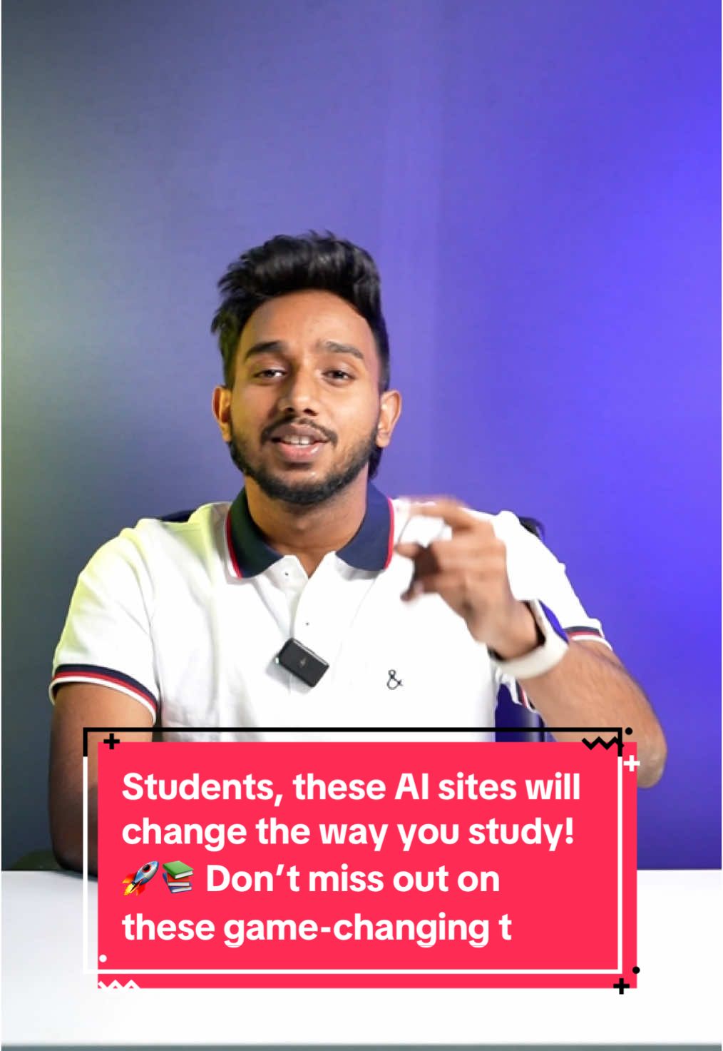A post by @reviewmaster_sl on TikTok caption: Students, these AI sites will change the way you study! 🚀📚 Don’t miss out on these game-changing tools! #AIforStudents #StudySmarter #TechTips #learnontiktok 