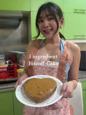 A post by @theresetiangco on TikTok caption: So easy and yummy. Recipe by @fitwaffle #biscoff #cake #baking 