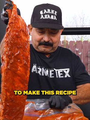 A post by @arnietex on TikTok caption: Smoked Pork Ribs al Pastor Recipe