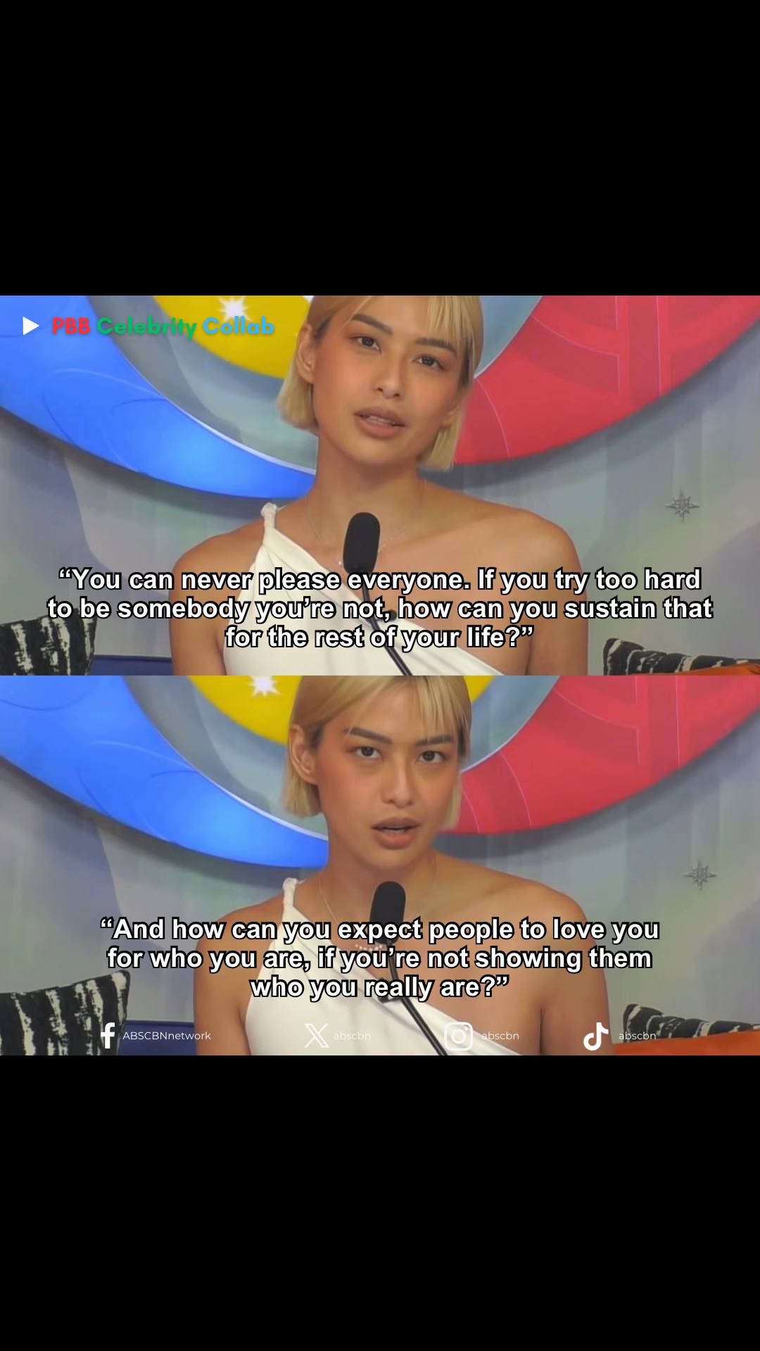 A post by @abscbn on TikTok caption: “Always be yourself, everyone else is taken.” 💯 #MichelleDee #FYP 