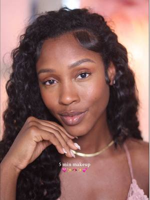 A post by @caittheegreat__ on TikTok caption: This was literally the easiest 5-minute beat ever! It’s super minimal, but still giving put together 💅🏽 The real MVP is the @DIBSBEAUTY duo stick, blush on one side, contour on the other ✨ I used the blush on my cheeks and on my eyes for a soft lil cut crease moment 👀 It’s giving glowy and effortless😍 • Products in my LTK Shop, linked in bio 🩷  • @DanessaMyricksBeauty  @Maybelline NY  @Anastasia Beverly Hills  #5minutemakeup #nomakeupmakeup #naturalmakeuplook 