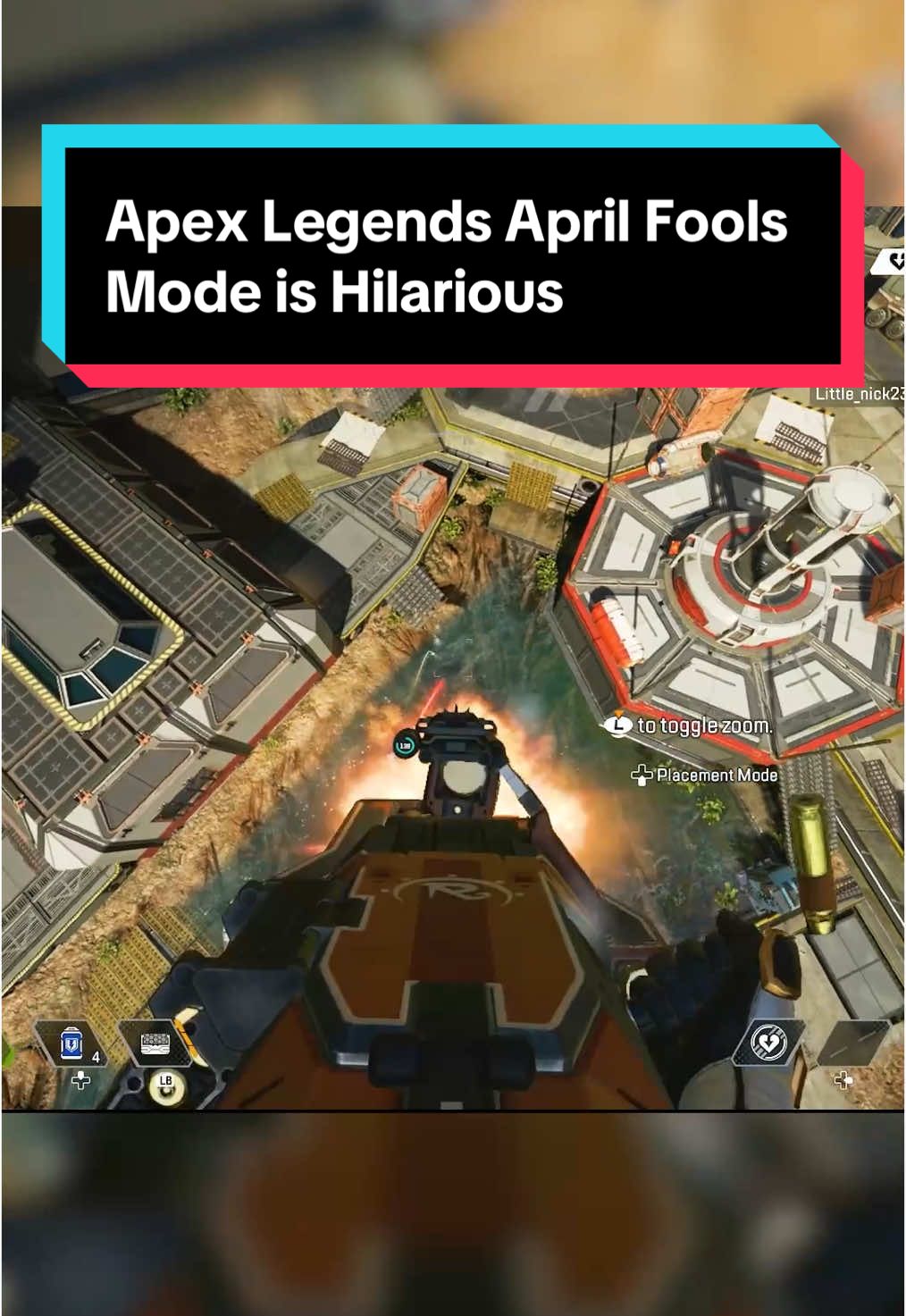 A post by @callmegriff.yt on TikTok caption: The Apex Legends April Fools Mode did not disappoint this year 😂 #apexlegends #apexlegendsfunny #apexseason24 #GamingonTikTok #callmegriff 