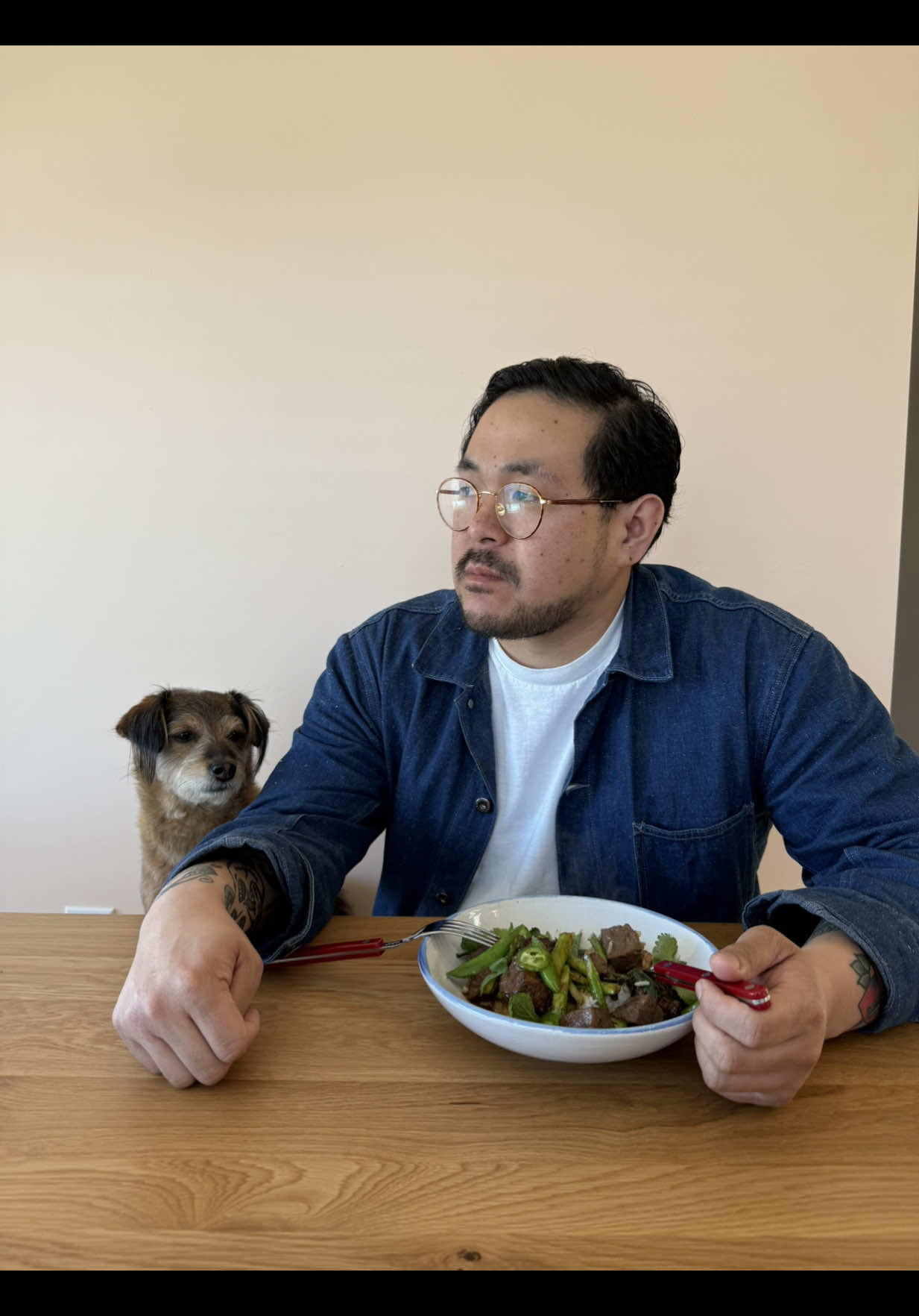 A post by @chuckischarles on TikTok caption: Spring beef bowl