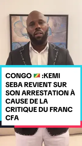A post by @kemisebaofficial on TikTok caption: Kemi Seba revient sur son arrestation au Congo Brazzaville et la campagne en 2025 de l’ONG URGENCES PANAFRICANISTES contre le Franc cfa #kemisebaofficial 