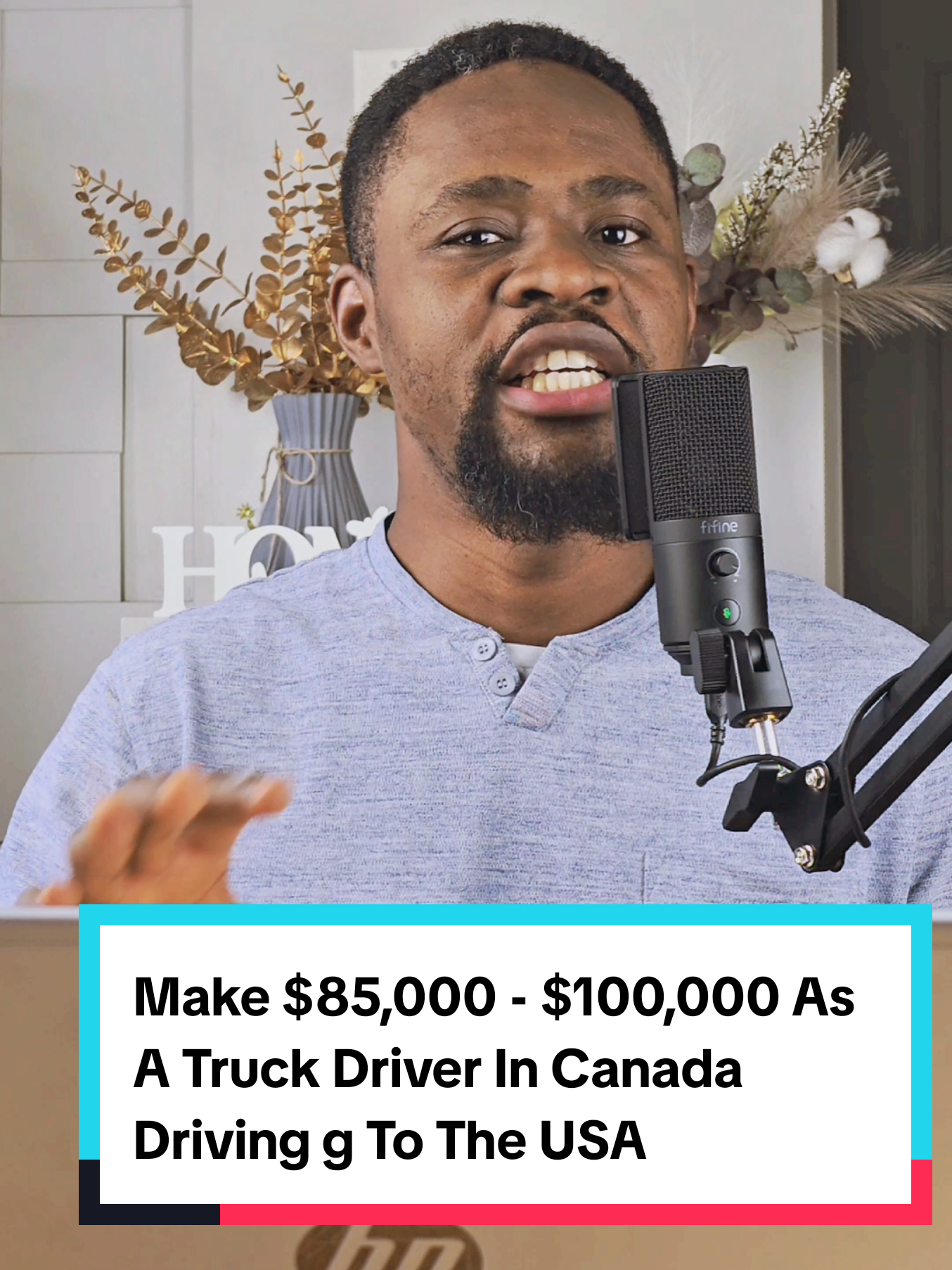 A post by @amaraandkhene on TikTok caption: Make $85,000 - $100,000 As A Truck Driver In Canada Driving To The USA #job #amaraandkhene #canada #canadajobs 